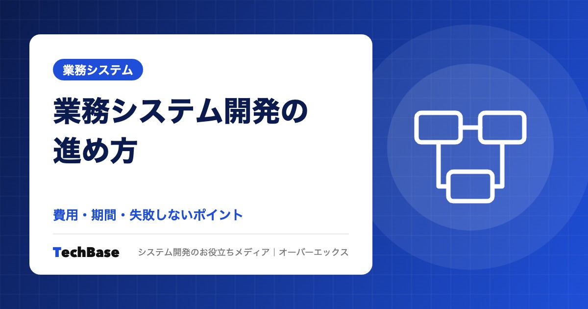 業務システム開発の進め方|費用・期間・失敗しないポイント