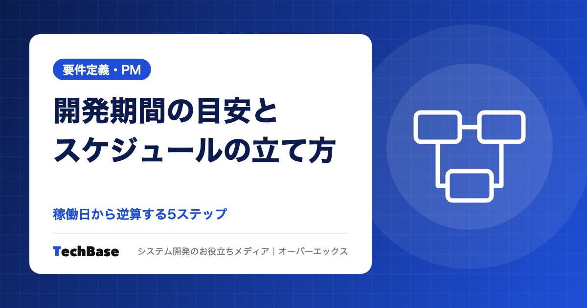 システム開発の期間の目安とスケジュールの立て方