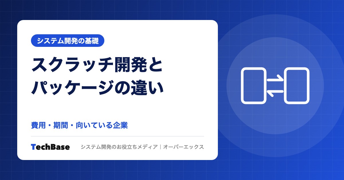 スクラッチ開発とパッケージの違い｜費用・期間・向いている企業