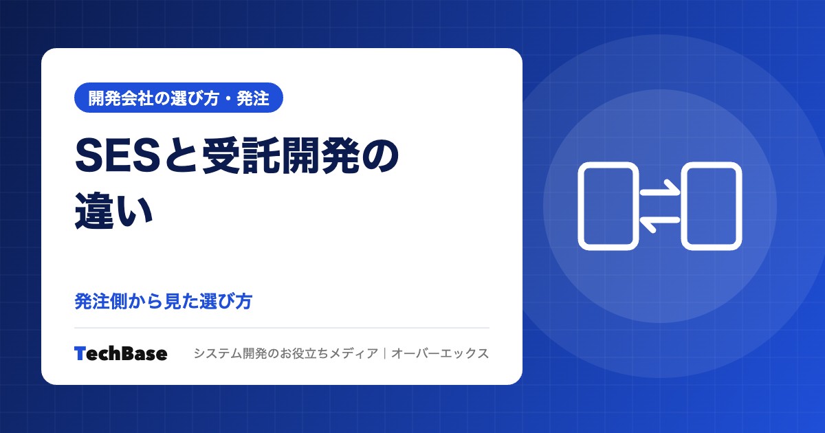 SESと受託開発の違い|発注側から見た選び方