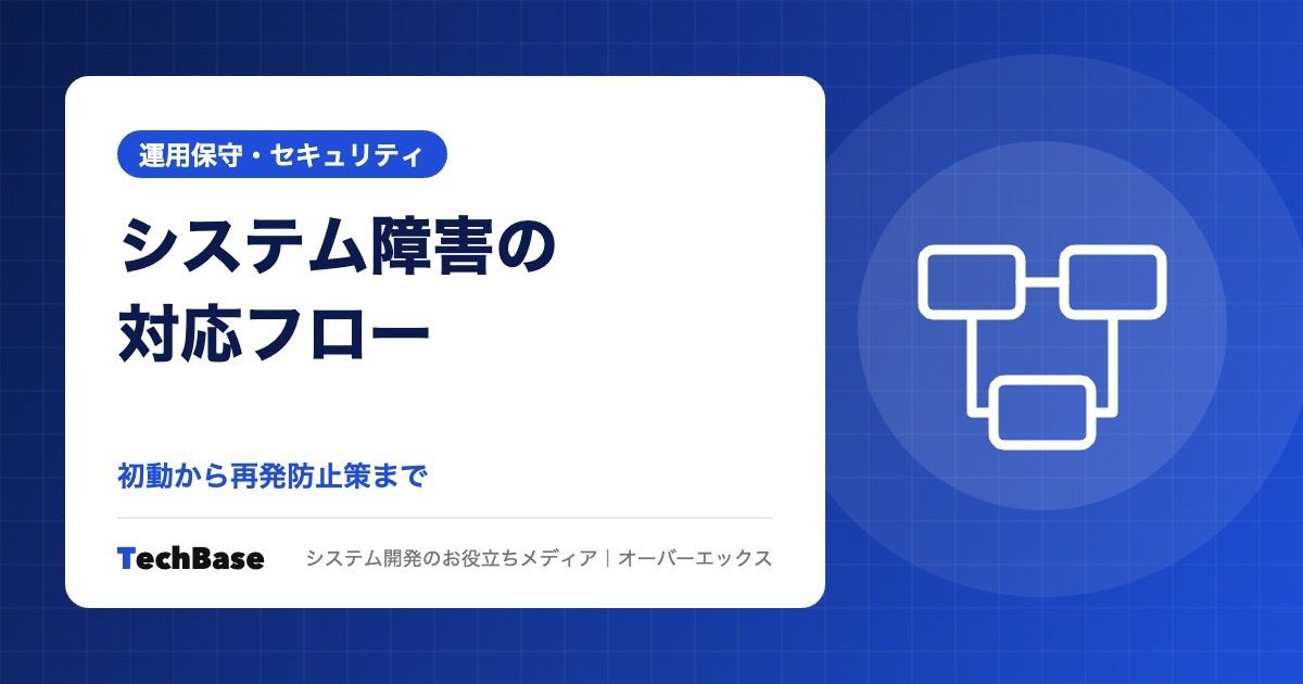 システム障害の対応フローと再発防止策