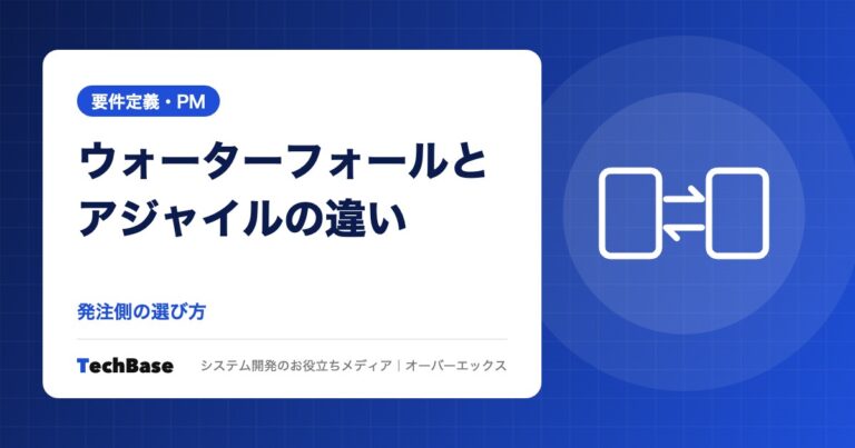 ウォーターフォールとアジャイルの違い|発注側の選び方