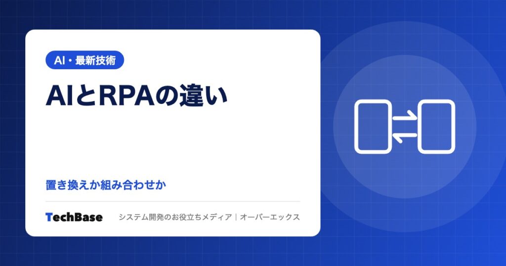 AIとRPAの違い|置き換えか組み合わせか、業務の性質で見る使い分けと、AIが判断しRPAが実行する組み合わせの設計